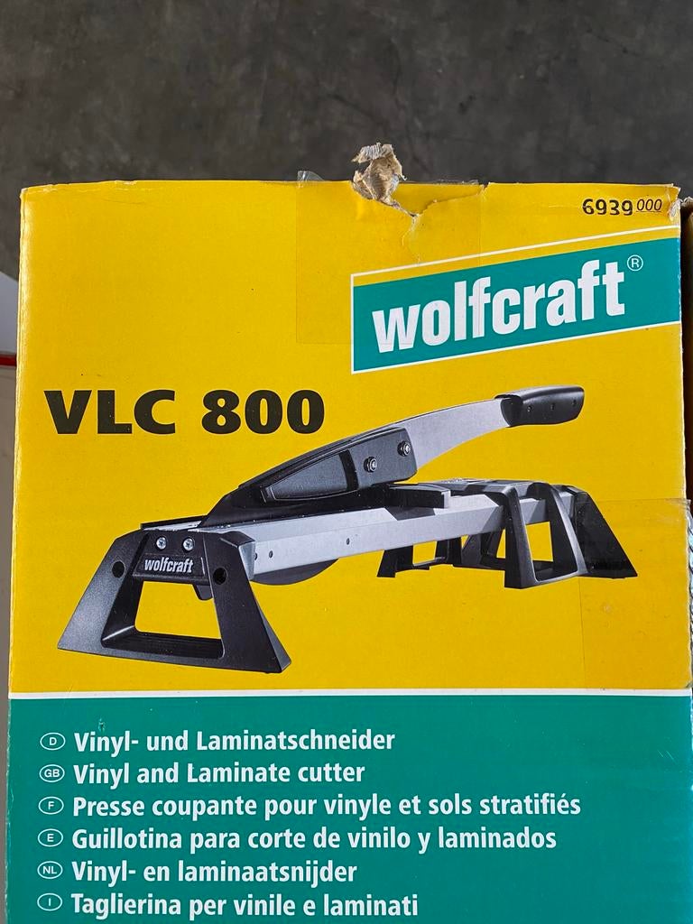 Wolfcraft VLC 800 Vinyl- en laminaatsnijder, Ophalen of Verzenden, Zo goed als nieuw, Overige typen
