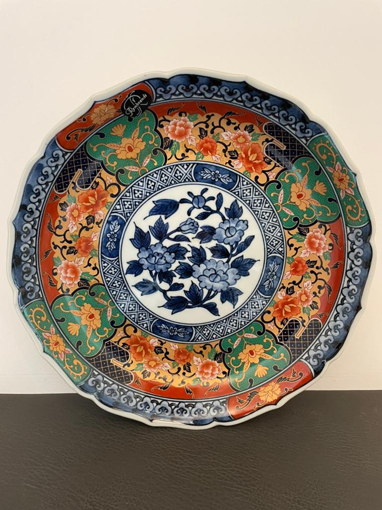 Japanse porseleinen Imari schaal | floraal decor | 1950-1999, Antiek en Kunst, Antiek | Wandborden en Tegels, Ophalen of Verzenden