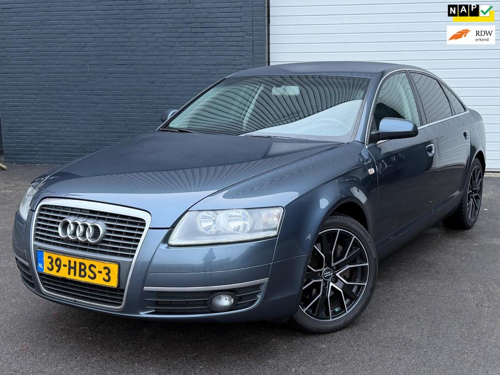 Audi A6 Limousine 2.8 FSI Pro Line Business AUT/6CILL/CRUISE, Auto's, Audi, Stof, Gebruikt, 2773 cc, Blauw