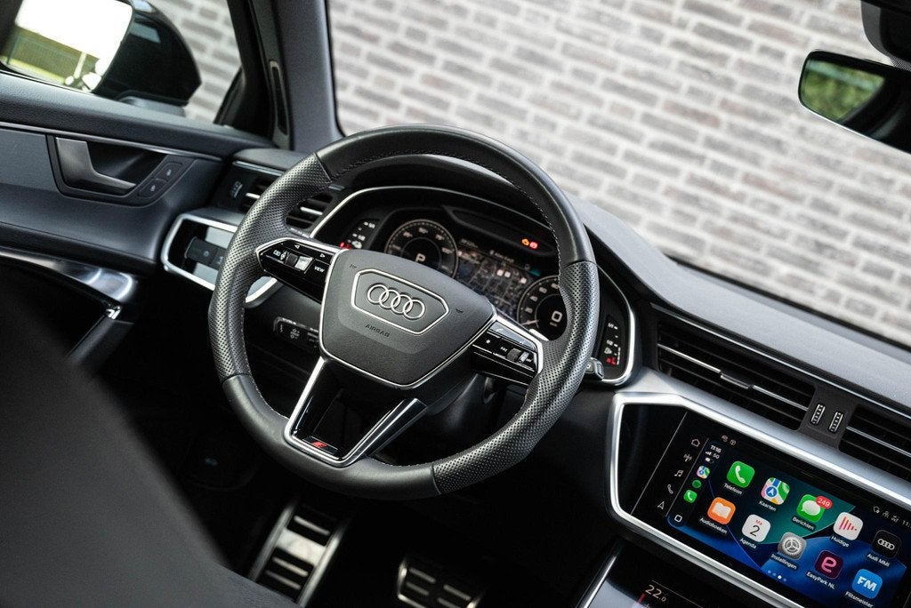 Audi A6 Avant 50 TFSI e quattro S Line Fullblack|21Inch|299P, Auto's, Audi, Automaat, Gebruikt, 4 cilinders, Plug-in hybride