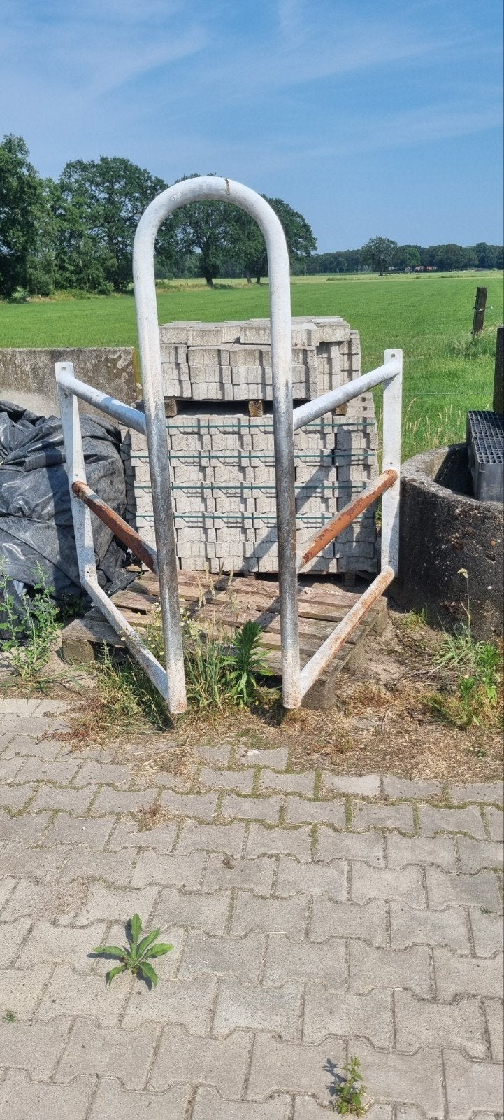 Poort voor achter de melkstal