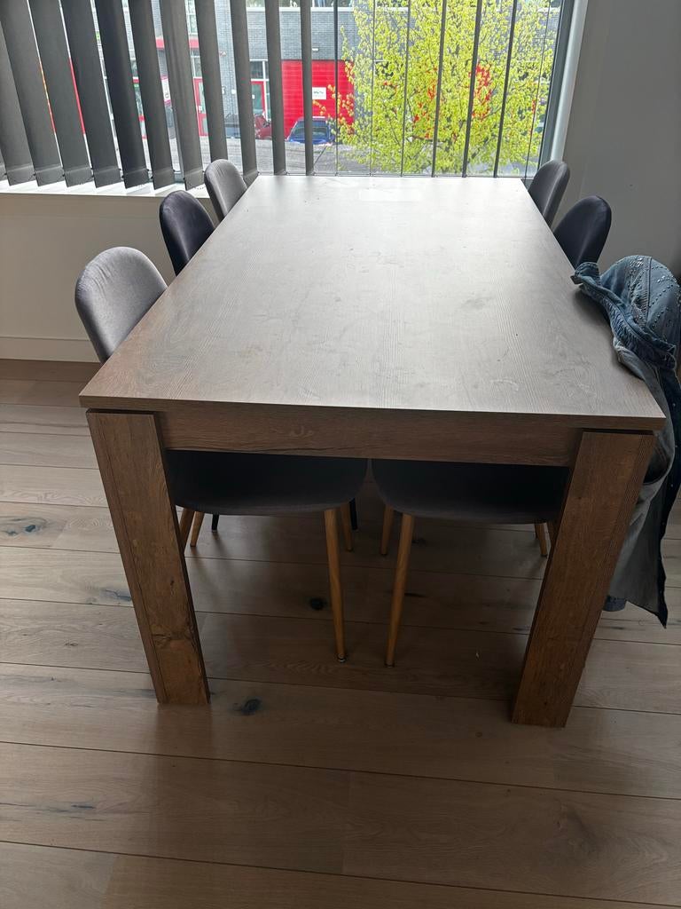 Eettafel Eiken Look 90x160 cm, Huis en Inrichting, Tafels | Eettafels, Gebruikt, 50 tot 100 cm, 150 tot 200 cm, Vijf personen of meer