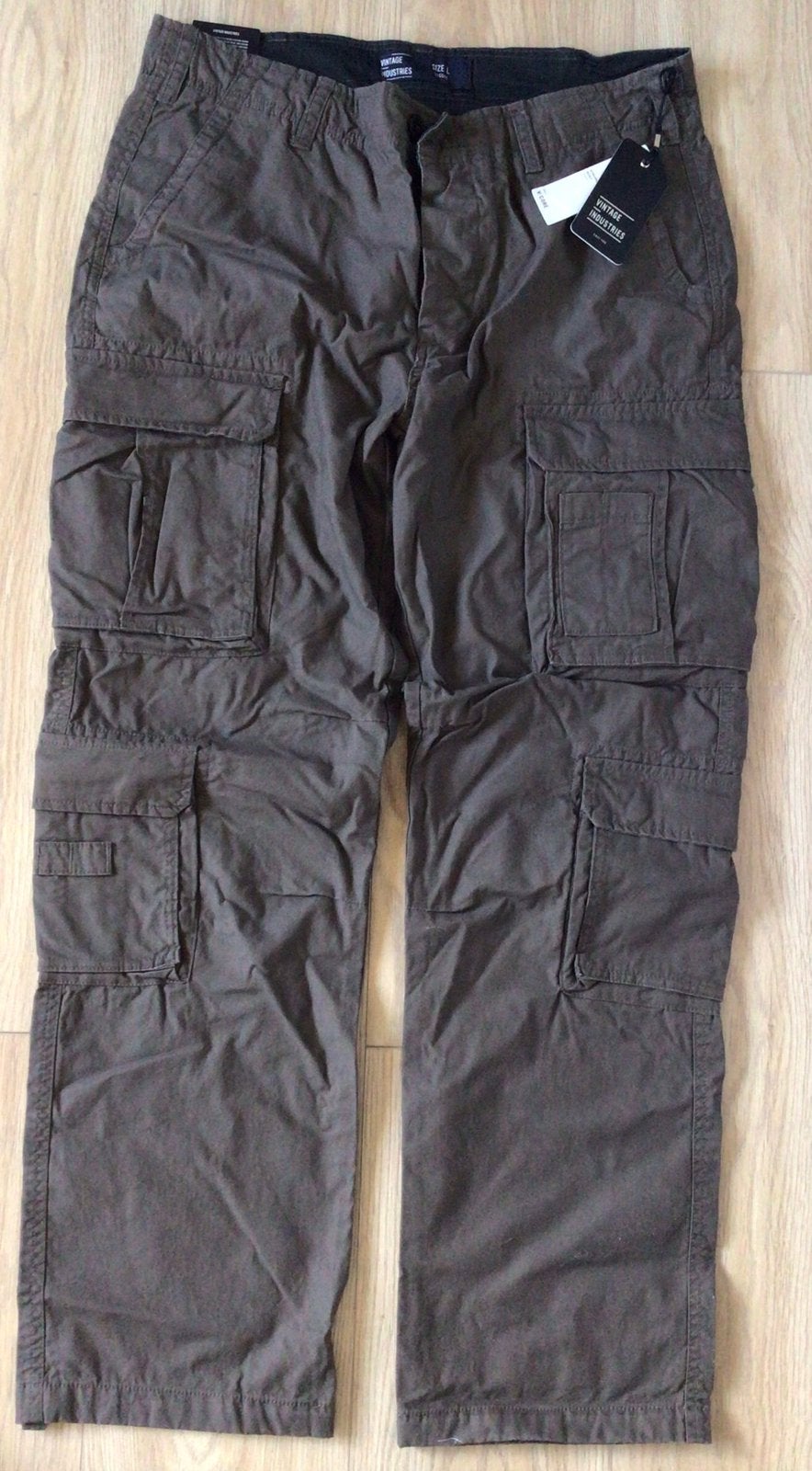 Vintage Industries Cargo Broek Maat L - Nieuw met label, Ophalen of Verzenden, Nieuw, Maat 52/54 (L), Overige kleuren