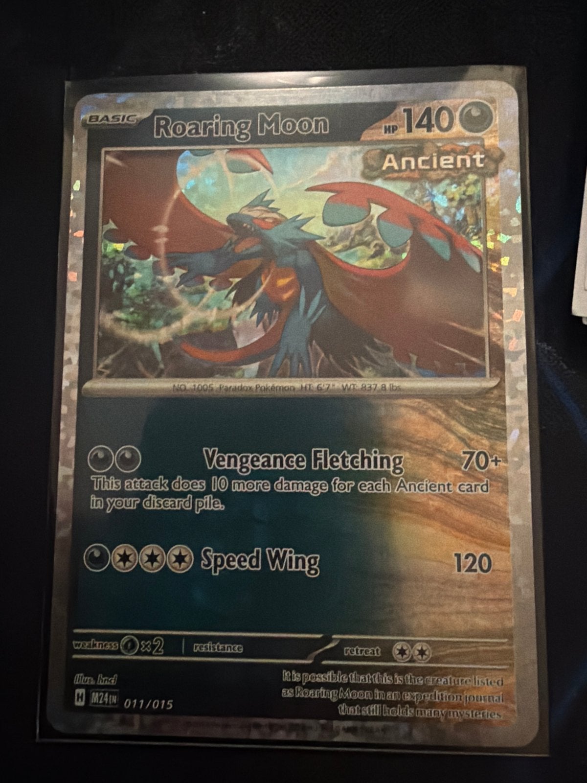 Roaring Moon 011/015 McDonald's Dragon Discovery Promo Holo, Hobby en Vrije tijd, Ophalen of Verzenden, Zo goed als nieuw, Losse kaart