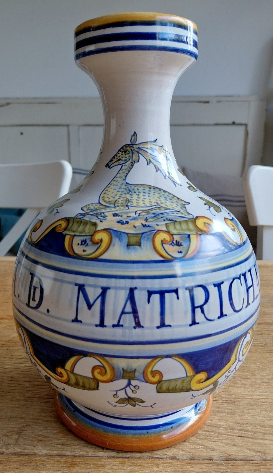 Italiaanse Deruta Majolica Apothekersfles, Ophalen