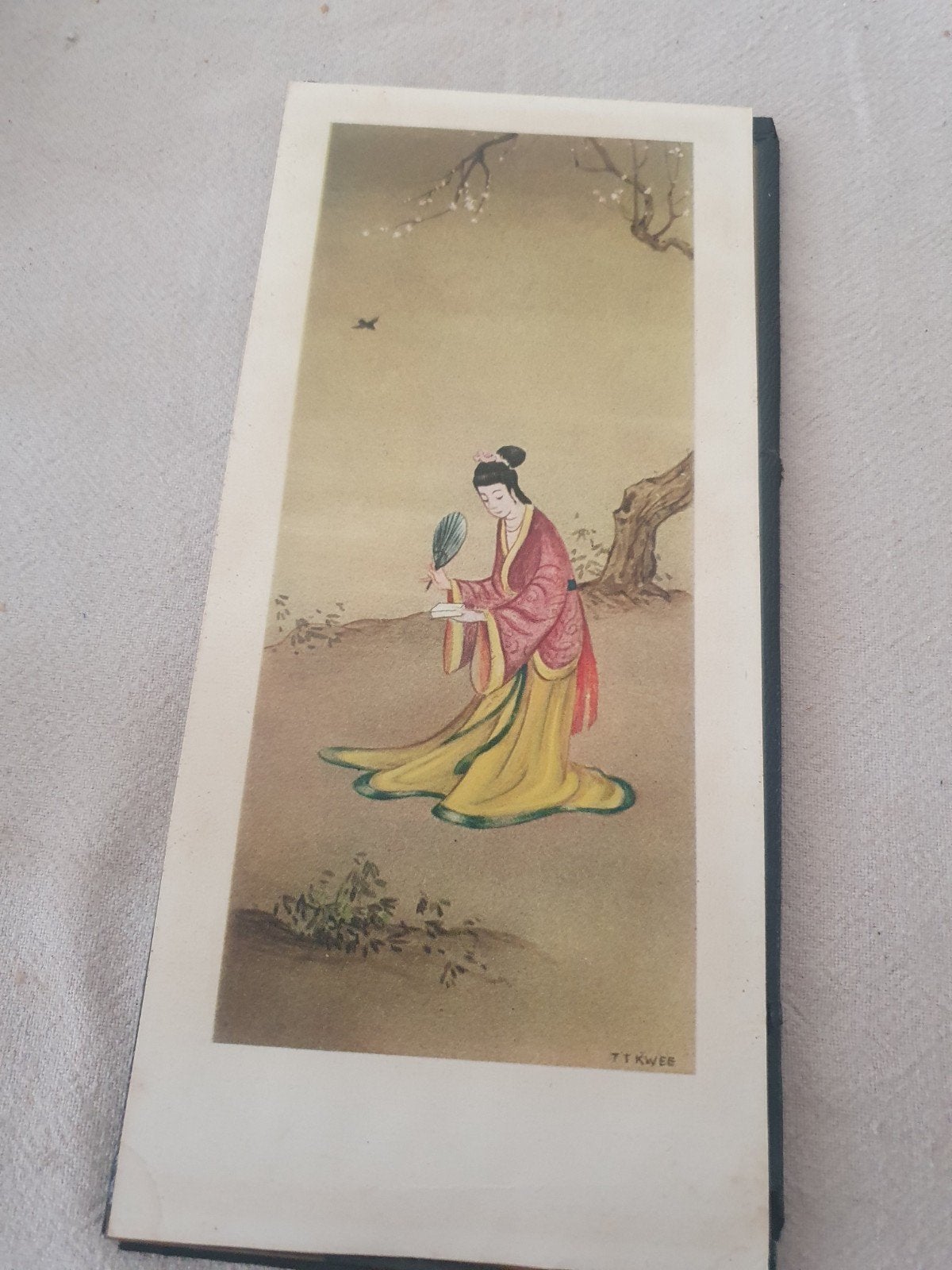 Prent chinese vrouw T. T. kwee   jaren 50, Ophalen