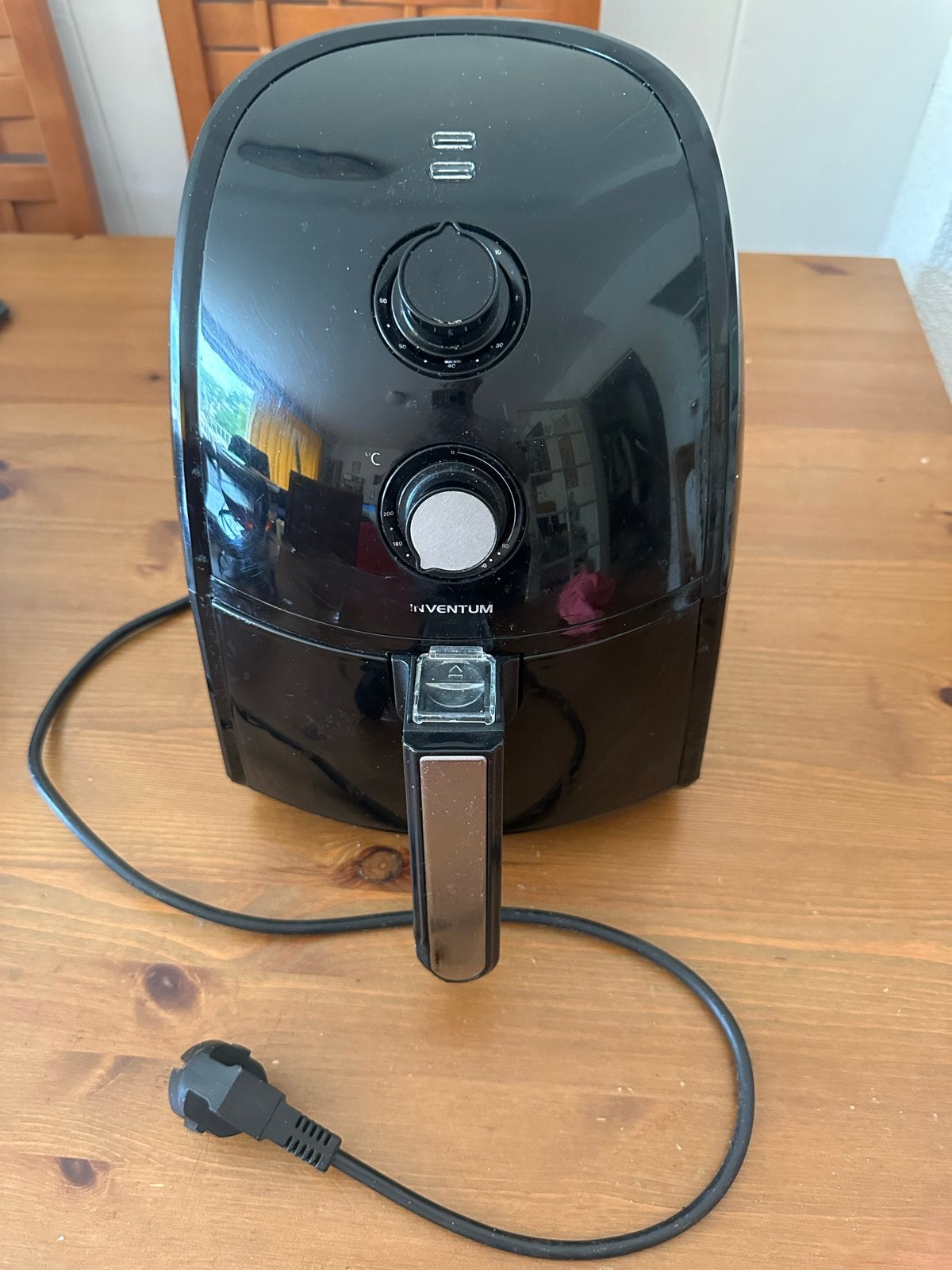 Inventum Airfryer GF250HL - Zwart, 1500W, Ophalen, Gebruikt, Airfryer, 1000 t/m 1499 gram