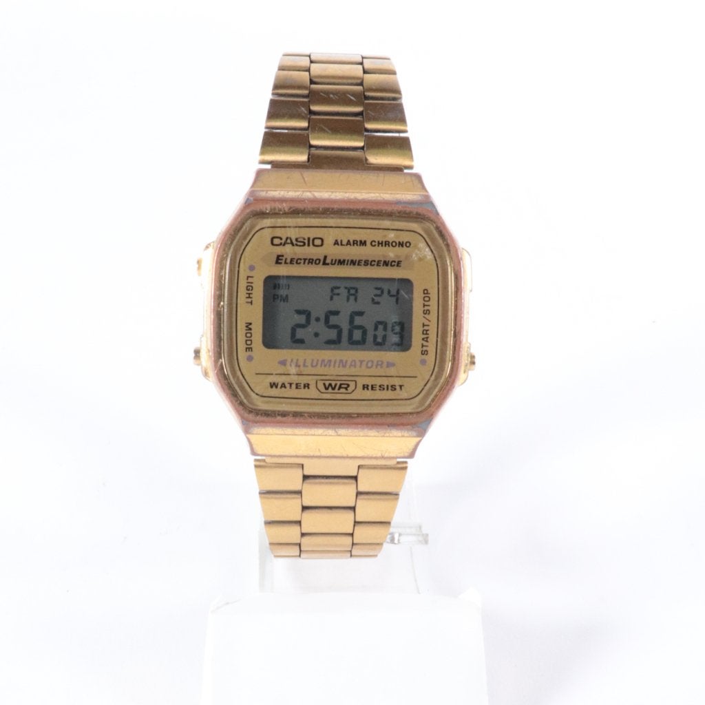 Casio A168WG Horloge - Gebruikte Staat, Casio, Gebruikt, Support@casio.com, 6-2, Hon-machi 1-chome
Shibuya-ku, Tokyo 151-8543
Japan