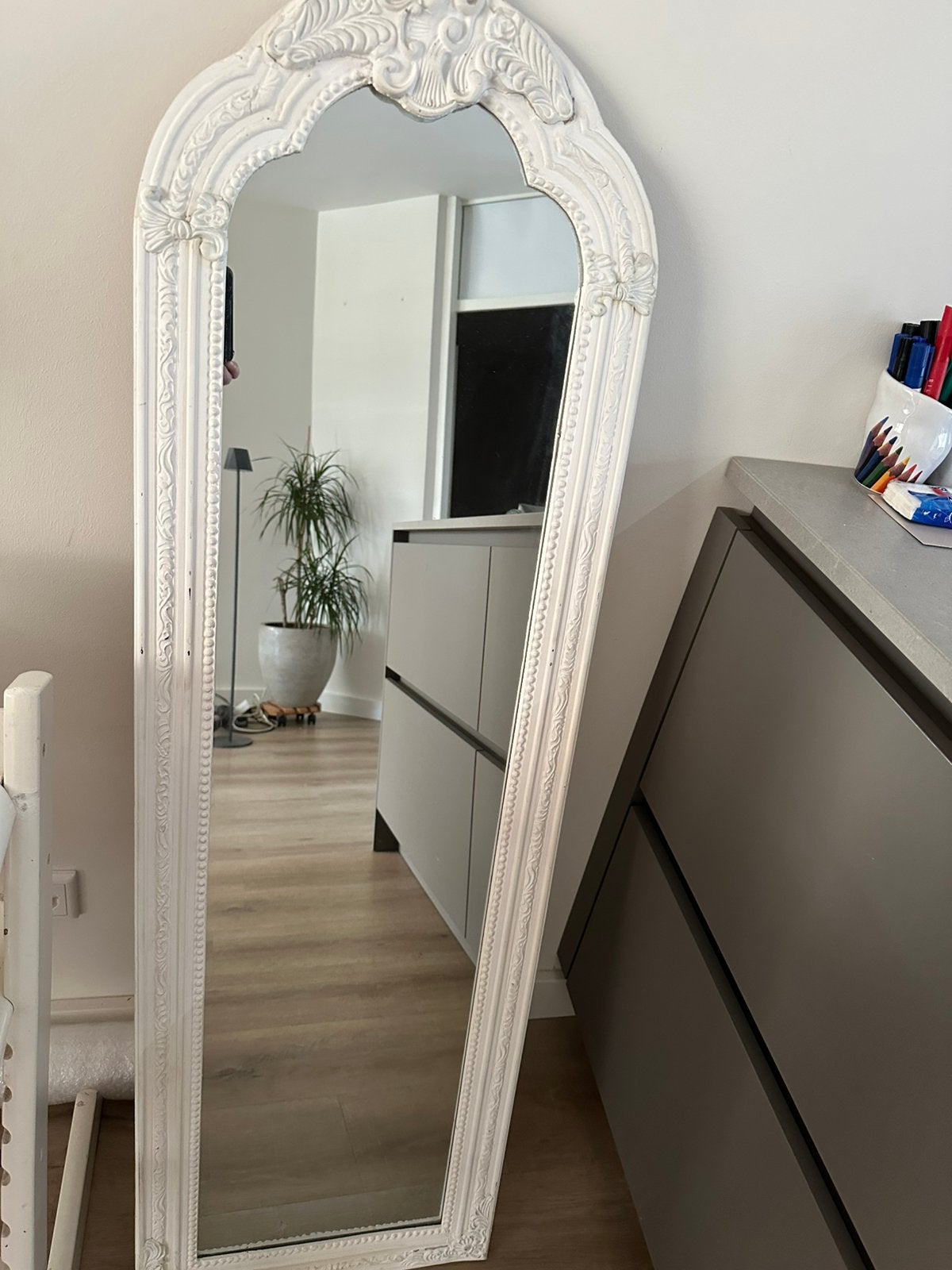 Mooie spiegel, Huis en Inrichting, Woonaccessoires | Spiegels, Ophalen, Zo goed als nieuw, Rechthoekig, Minder dan 100 cm