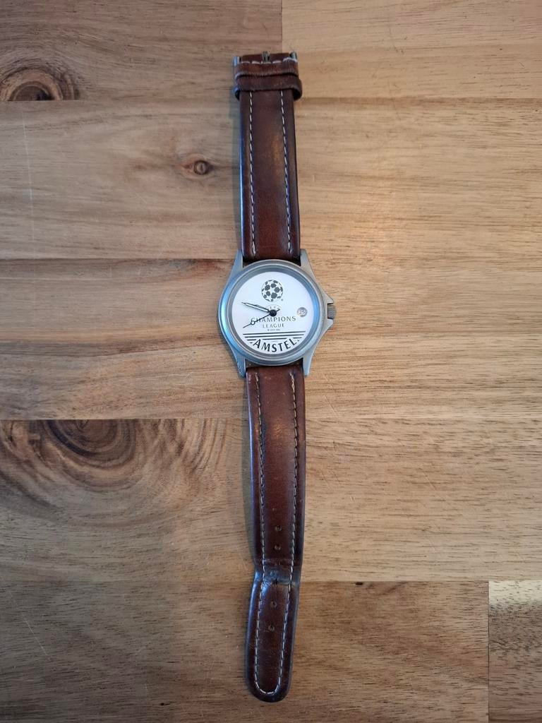 Champions League Amstel horloge, Overige merken, Overige materialen, Polshorloge, Ophalen of Verzenden