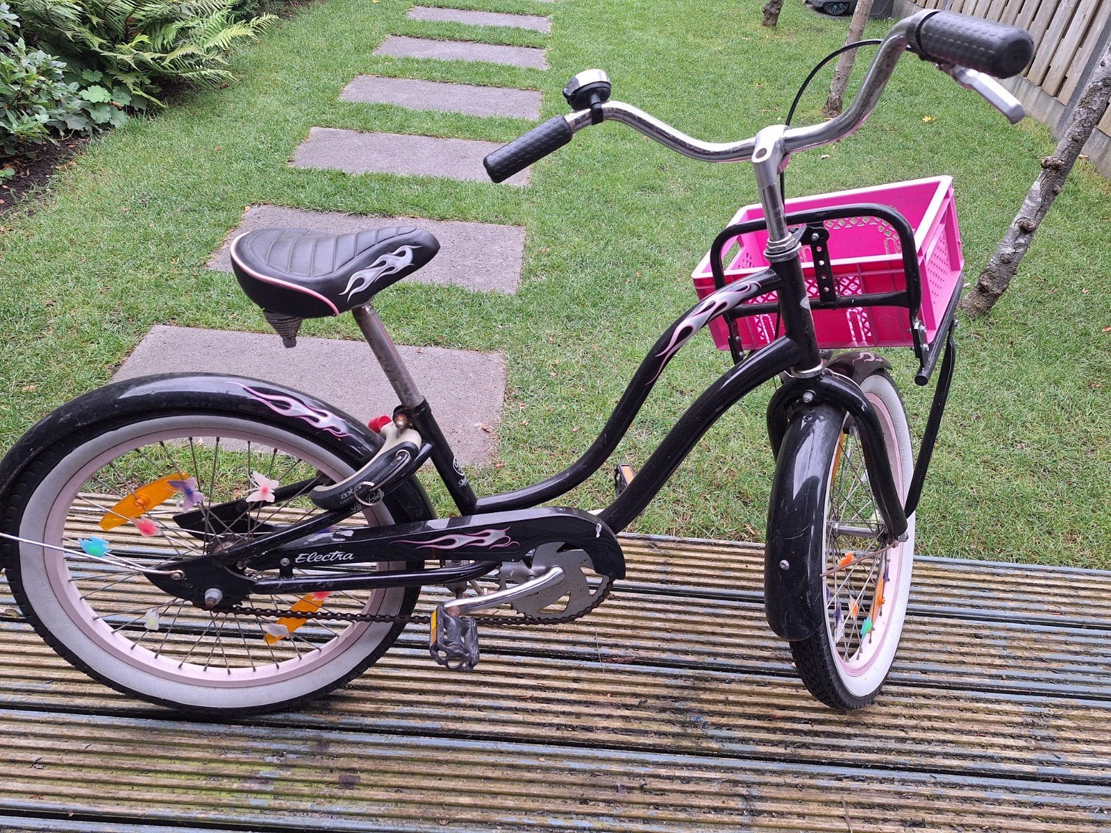 Electra kinderfiets 20 inch met mandje, Ophalen, Terugtraprem, Gebruikt, Electra
