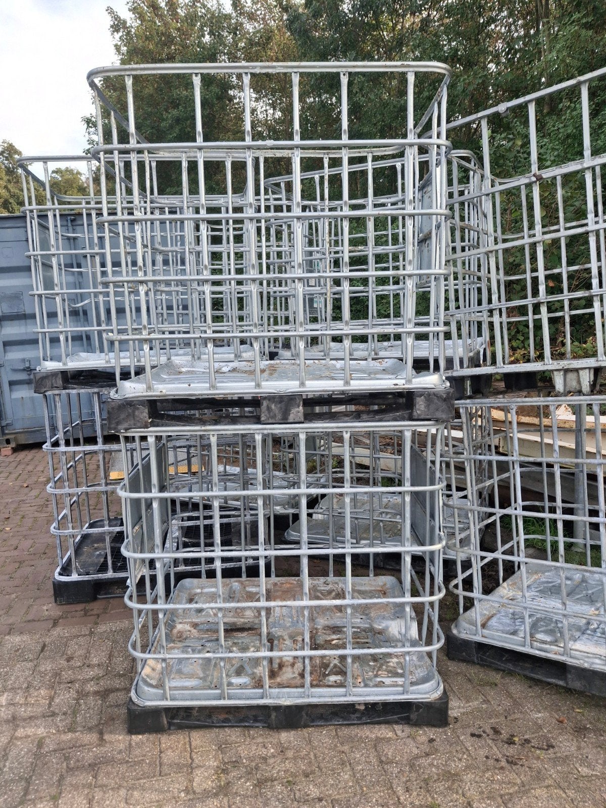 tk 16 ibc kratten  rekken   kunststof en ijzeren pallets, Ophalen, 100 cm of meer, 60 cm of meer, 50 cm of meer