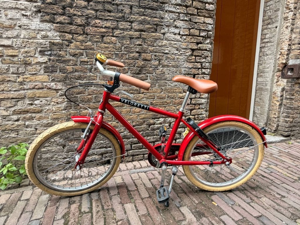 Veloretti Junior 20 inch rood – zeer nette staat, Ophalen, Zo goed als nieuw, Terugtraprem, 20 inch of meer
