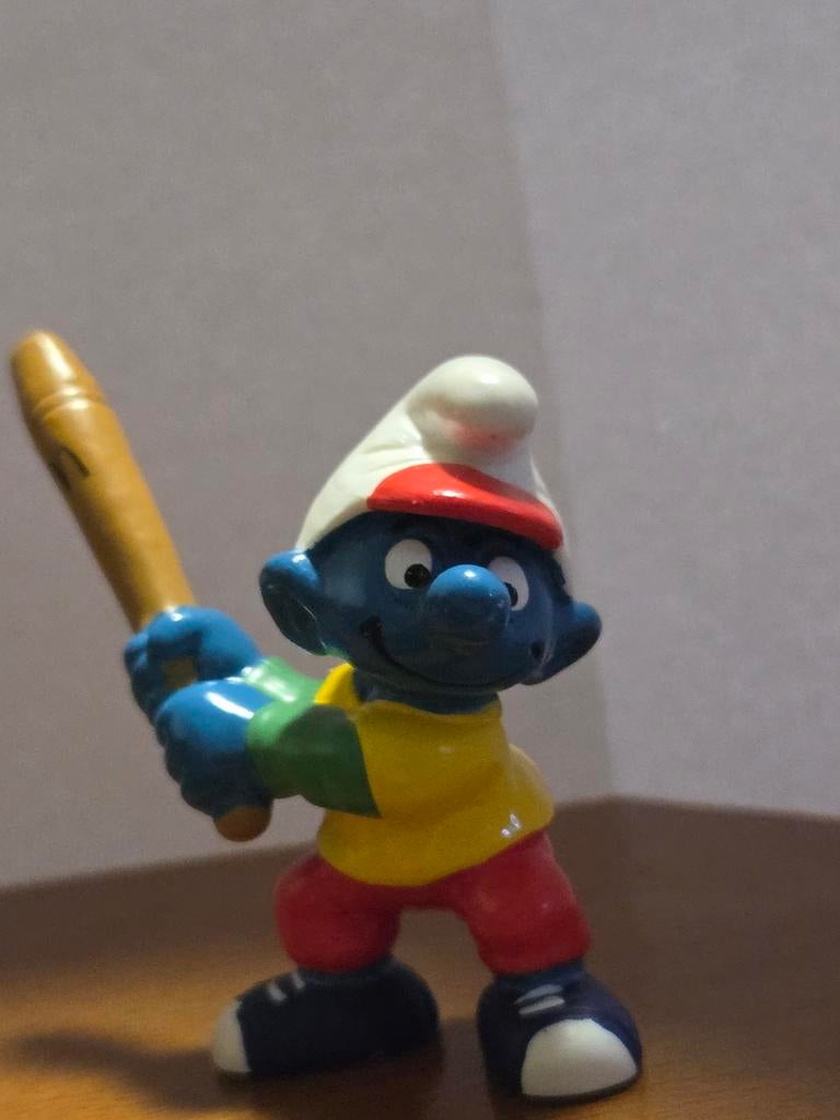 Smurf met honkbalknuppel - McDonald's 1997, Ophalen of Verzenden, Zo goed als nieuw, Overige Smurfen, Poppetje, Figuurtje of Knuffel