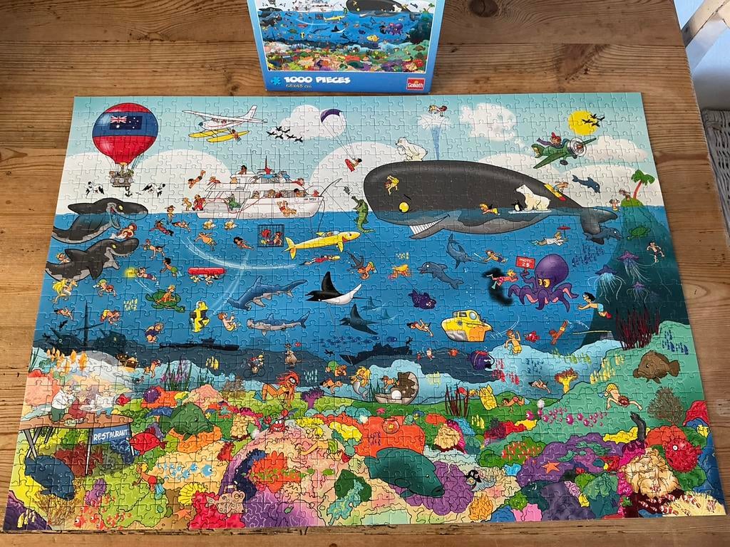 17 puzzels €2 per stuk. Zijn allemaal kompleet 1000 stukjes., Ophalen, 500 t/m 1500 stukjes, Zo goed als nieuw