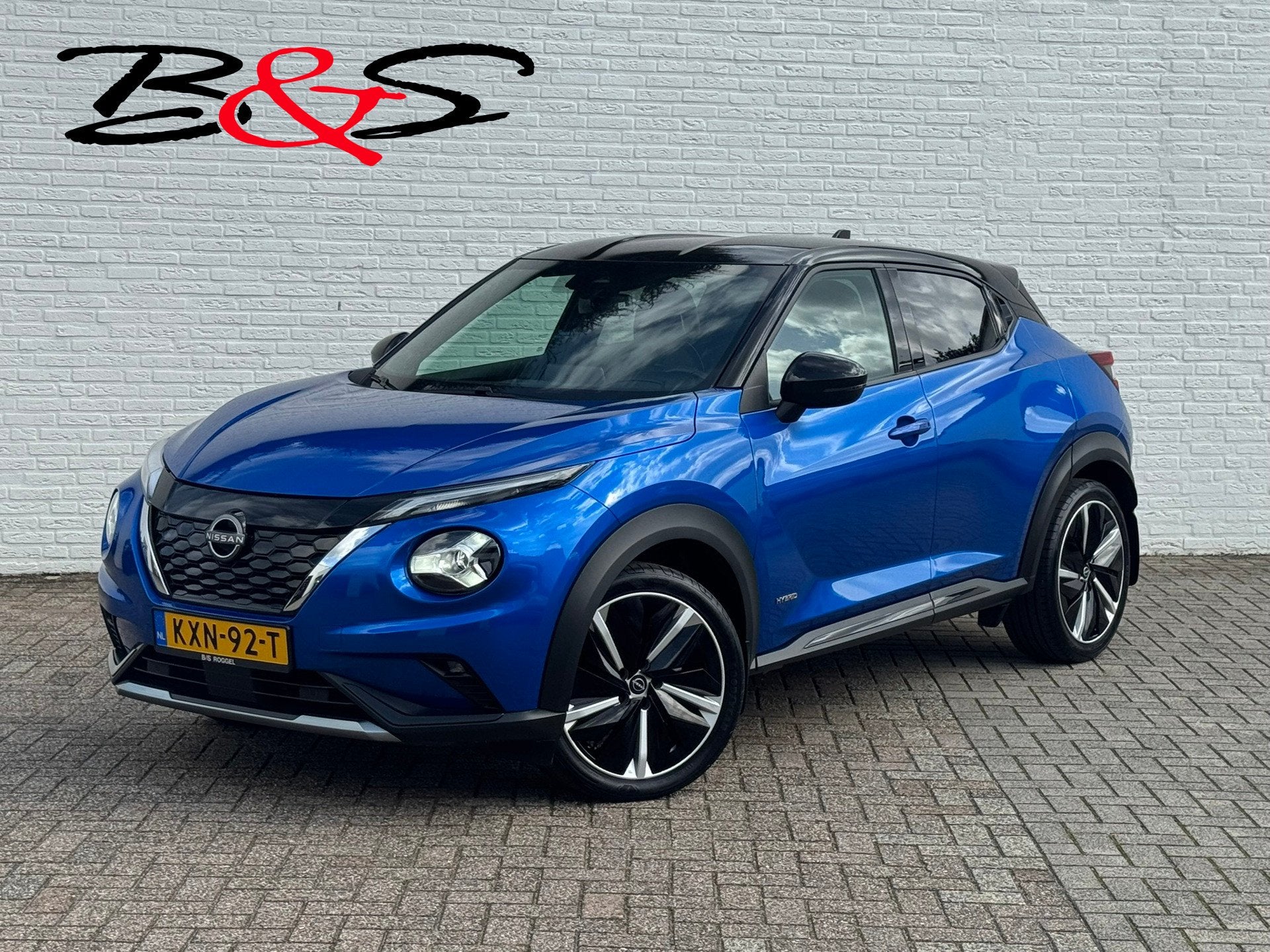 Nissan Juke 1.6 Hybrid Premiere Ed. N-Design Trekhaak Adapti, Auto's, 1300 kg, Gebruikt, 4 cilinders, Blauw