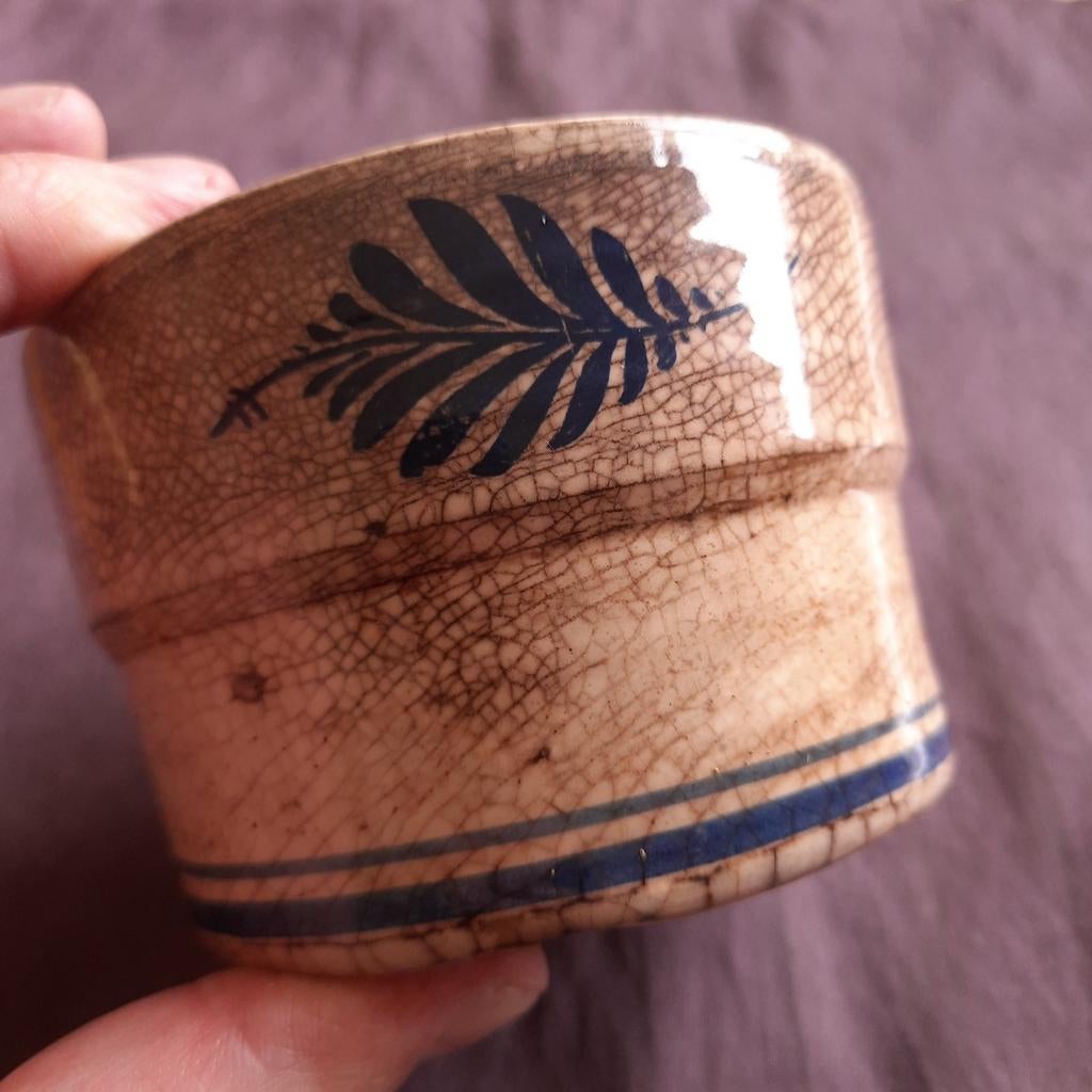 Vintage Kom Scheerbeker Delfts Blauw De Leidsche Fles, Antiek en Kunst, Verzenden