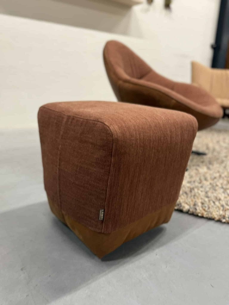 Nieuw Label van den Berg Zium Poef Rood Bruin kruk Hocker, Minder dan 50 cm, Nieuw, Minder dan 50 cm, Ophalen of Verzenden