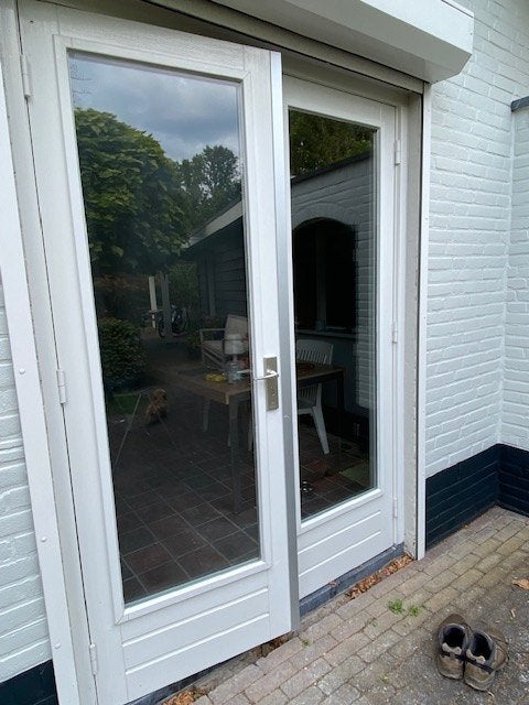 meranti openslaande tuindeuren, Ophalen, 120 cm of meer, 200 tot 215 cm, Glas