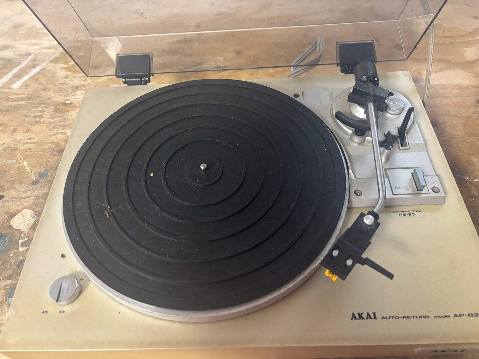 2 Oude Akai Platenspelers - Model AP-B20C (Zonder Pinnetje), Ophalen, Automatisch, Platenspeler, Niet werkend