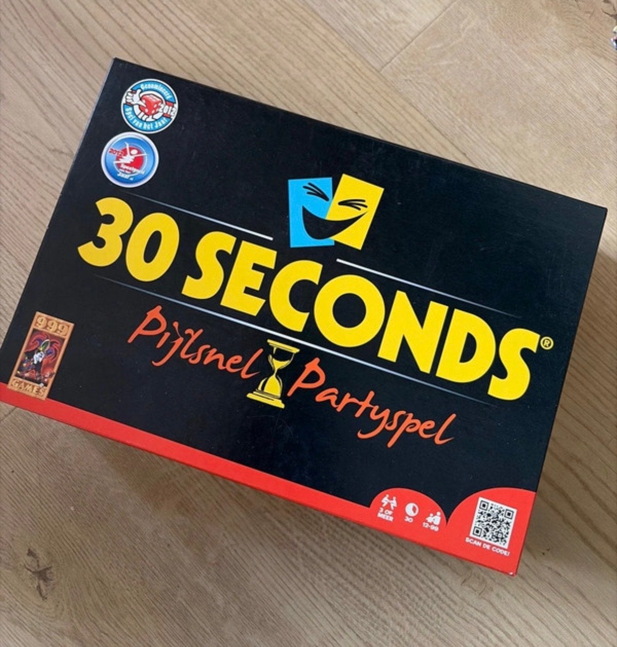 30 Seconds Pijlsnel Partyspel - Gezelschapsspel, Drie of vier spelers, Ophalen of Verzenden, Gebruikt