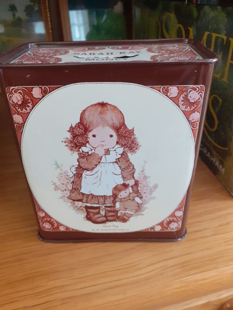 Sarah Kay retro moneybox spaarpot, Verzamelen, Retro, Ophalen of Verzenden, Huis en Inrichting
