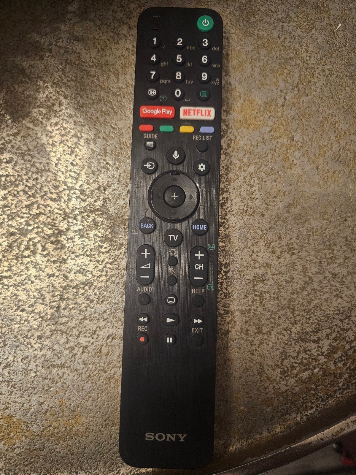 Sony afstandsbediening voor TV met Google Play & Netflix, Ophalen of Verzenden, Zo goed als nieuw, Origineel, Tv