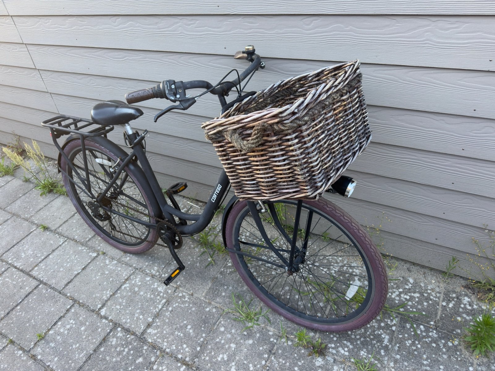Cortego Damesfiets met mandjes - Technisch 100% in orde, Fietsen en Brommers, Fietsen | Dames | Damesfietsen, Gebruikt, Velgrem