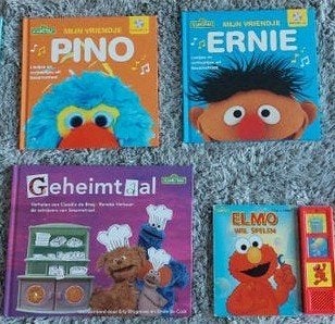 Sesamstraat kinderboeken, waaronder Elmo met geluid, Ophalen, Zo goed als nieuw, Diverse auteurs, Fictie algemeen