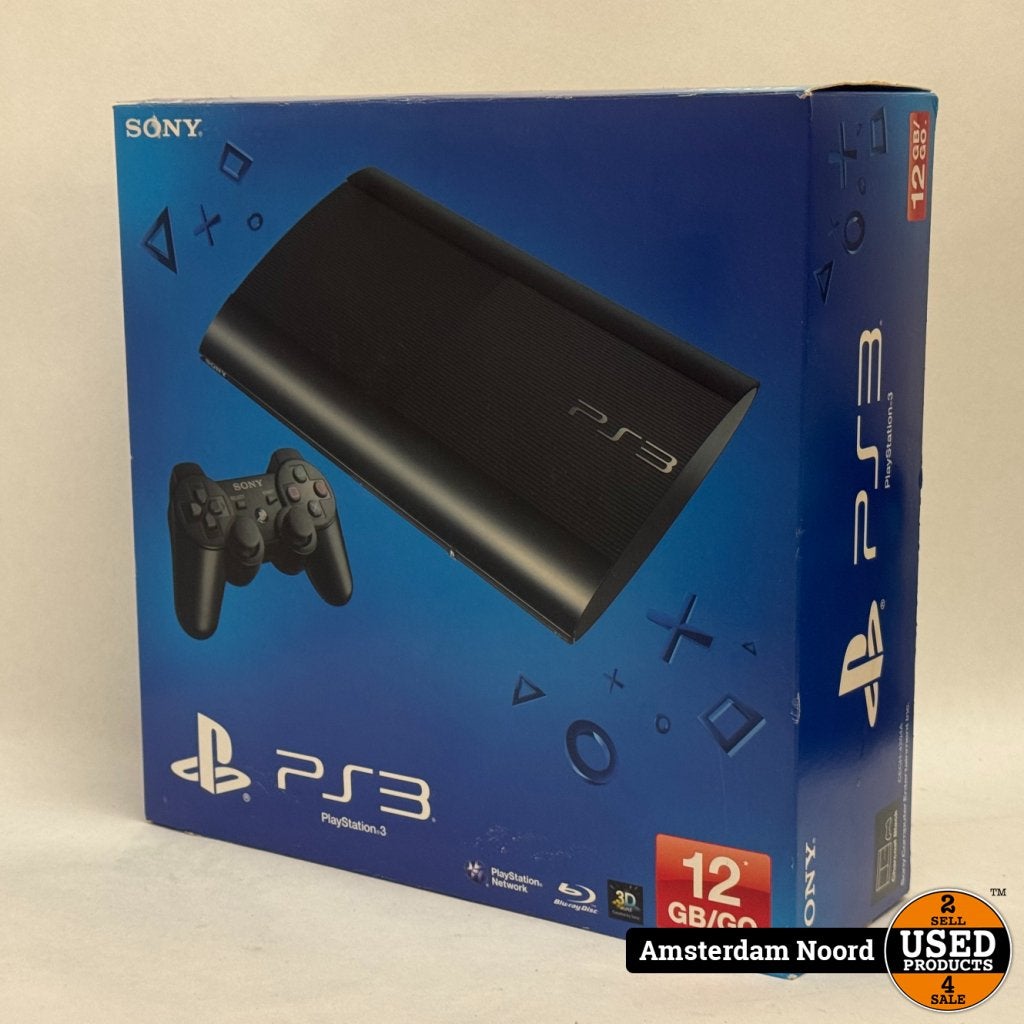 Sony Playstation 3 Ultra Slim 12GB Black (Complete in Box), Sony, Zo goed als nieuw, Support@sony.com, 1-7-1 Konan, Minato-ku
Tokyo 108-0075
Japan