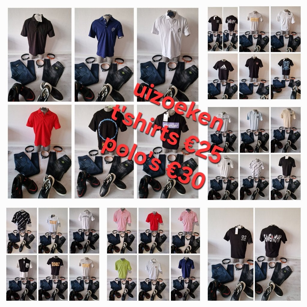 Partij merkkleding, Kleding | Heren, T-shirts, Nieuw, Overige maten, Zwart, Ophalen of Verzenden