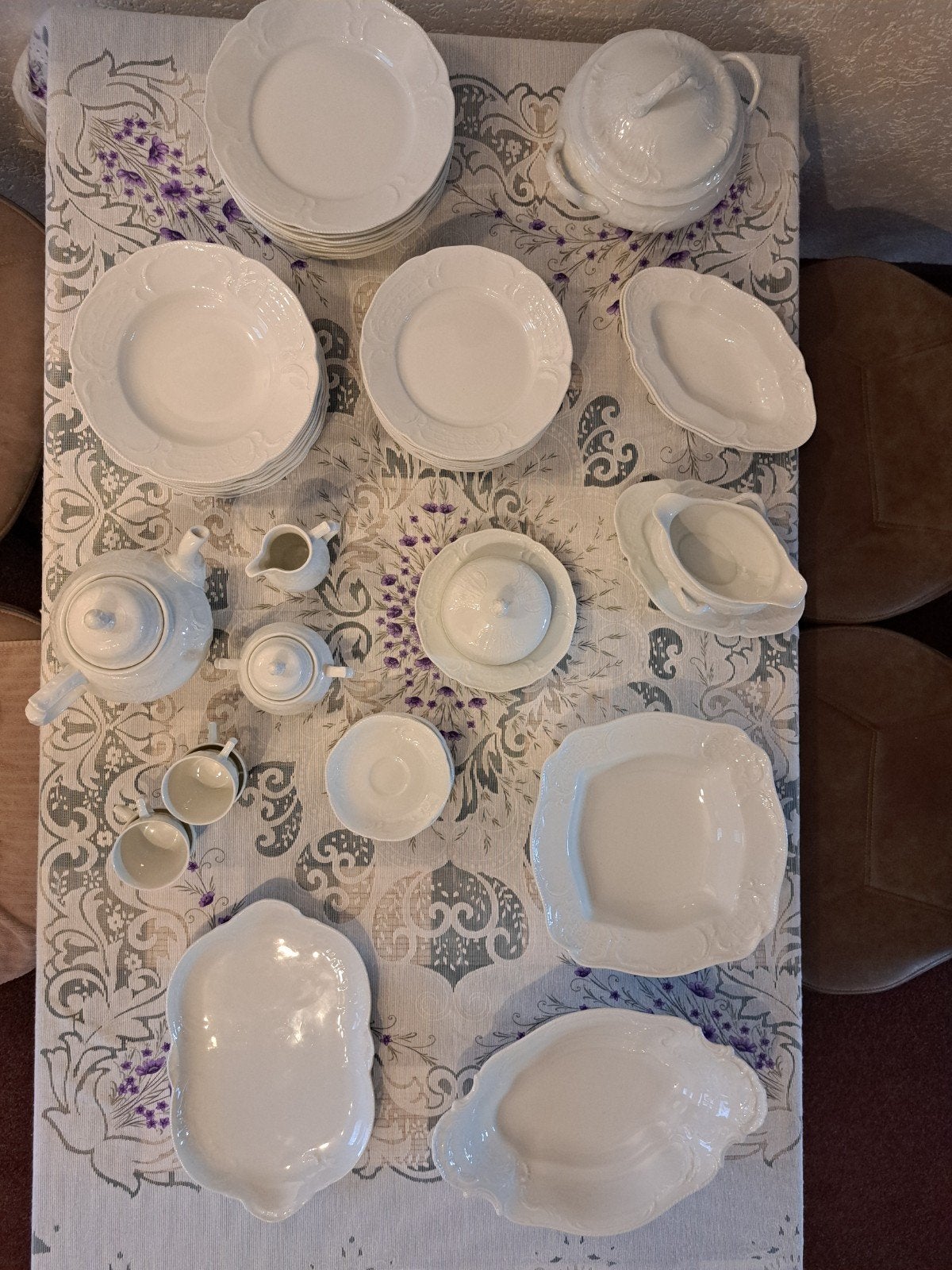 Rosenthal Classic Rose 9-delig, Ophalen, Klassiek, Zo goed als nieuw, Porselein