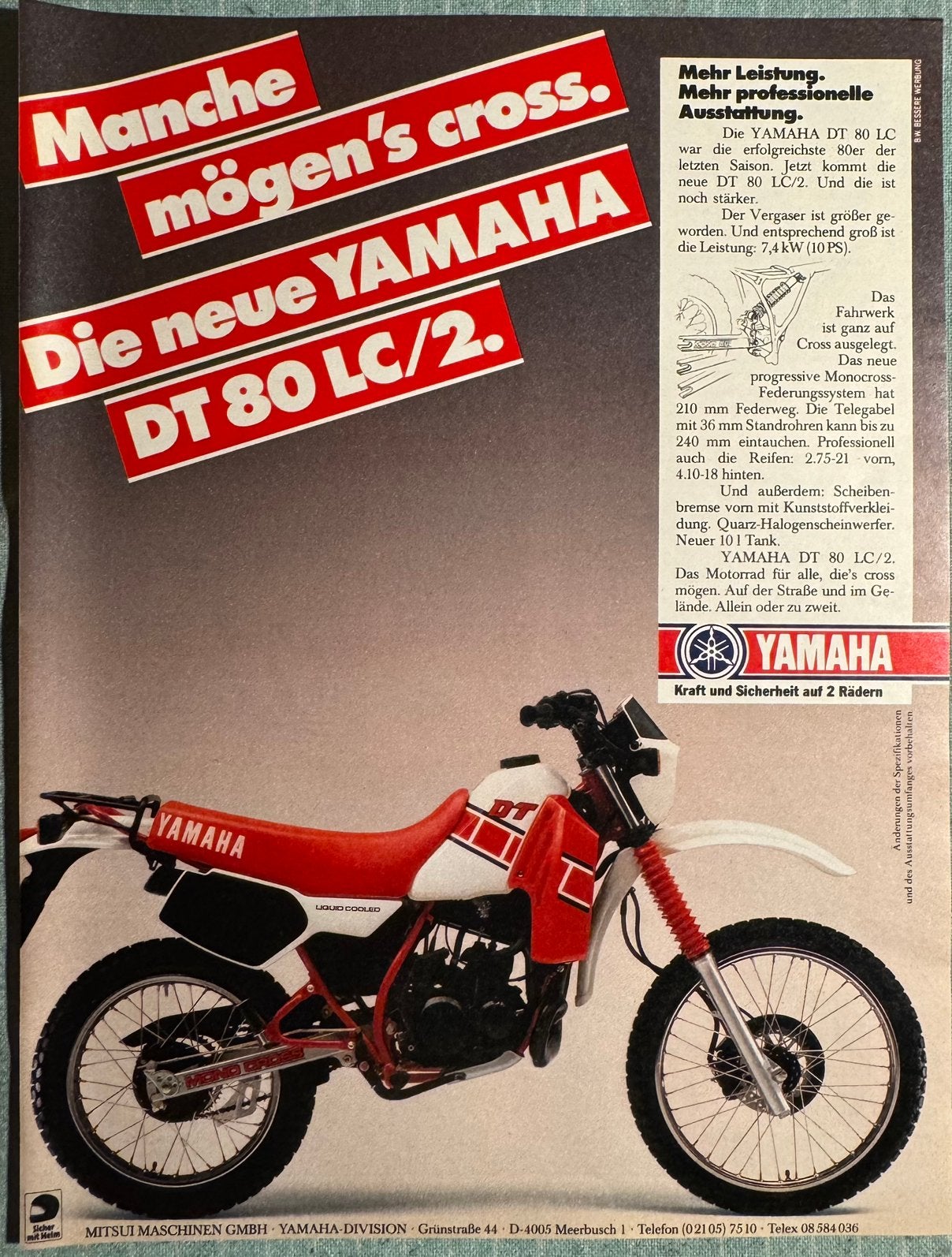 Advertentie 1984 Yamaha DT80 LC 2, Verzenden, Zo goed als nieuw, Motoren