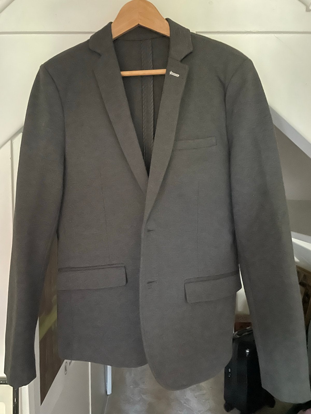 Casual Friday Slim Fit Blazer Maat M Grijs, Kleding | Heren, Kostuums en Colberts, Verzenden, Zo goed als nieuw, Maat 48/50 (M)