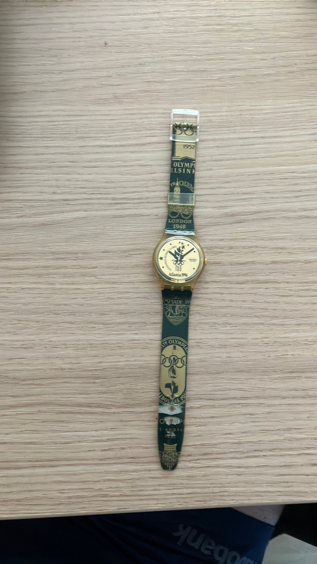 Swatch horloge van de Olympische Spelen in Atlanta 1996, Kunststof, Swatch, Kunststof, Ophalen of Verzenden