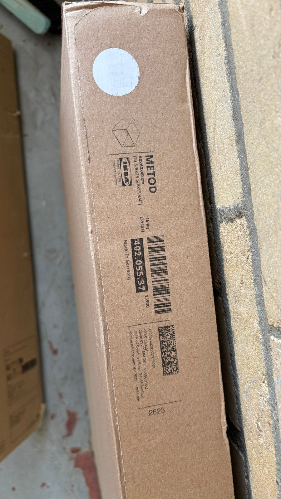 IKEA METOD Bovenkast met ventilatie, wit, 60x60x40 cm, Ophalen, Nieuw