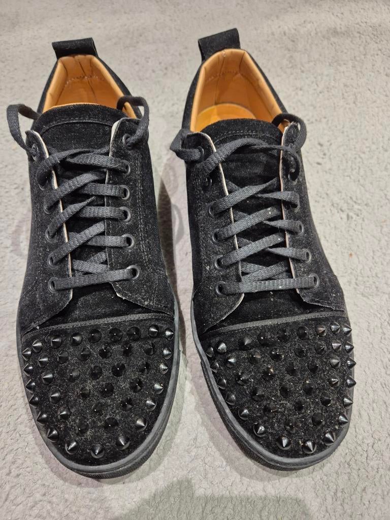 Christian Louboutin heren schoenen zwart maat 43 zgan, Ophalen of Verzenden, Zo goed als nieuw, Zwart