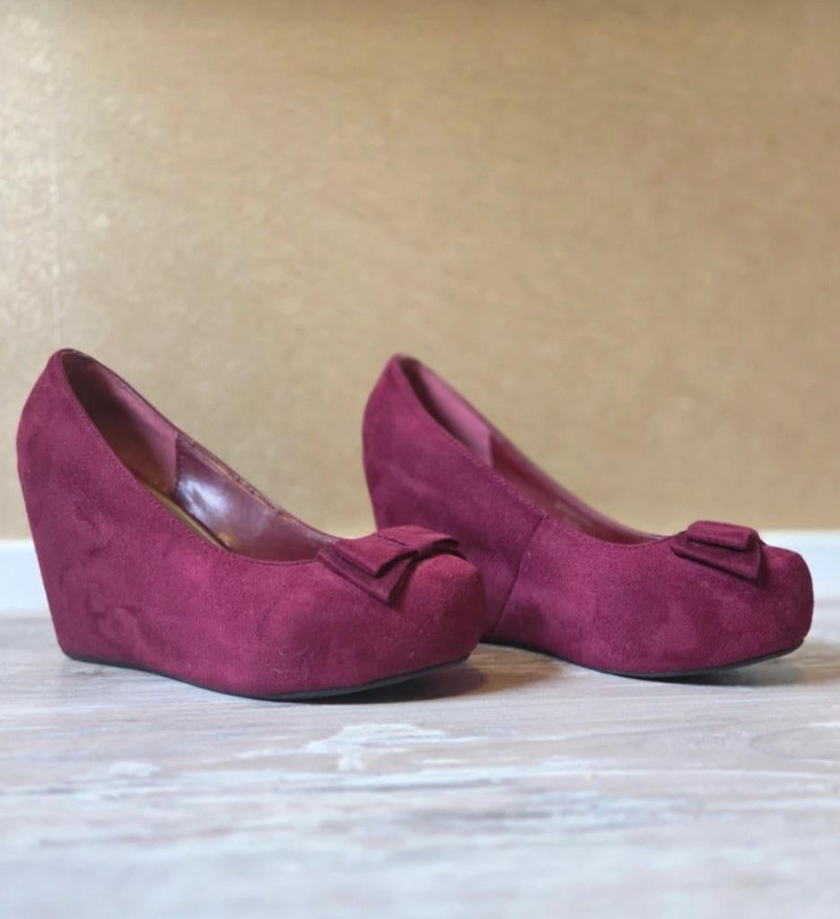 Vintage Platanitos Boutique sleehak suede maat 38, Platanitos, Ophalen of Verzenden, Schoenen met hoge hakken, Roze