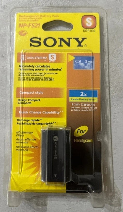NIEUWE SONY NP-FS21 Accu, Sealed, Dubbele Capaciteit!, Overige typen, Sony, Nieuw, Overige soorten