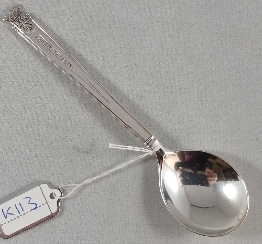 Zilveren Theelepel Apeldoorn antiek 835 zilver, Ophalen of Verzenden, Zilver