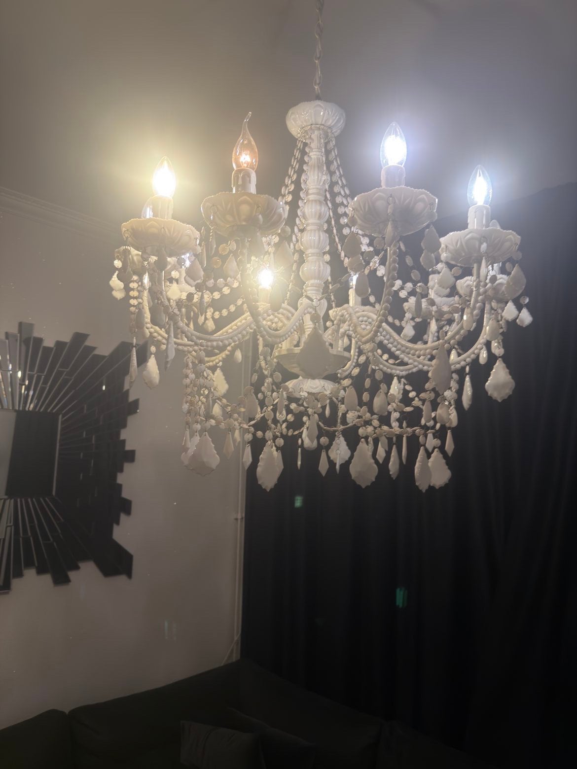 Kroonluchter lamp, Ophalen of Verzenden, Zo goed als nieuw