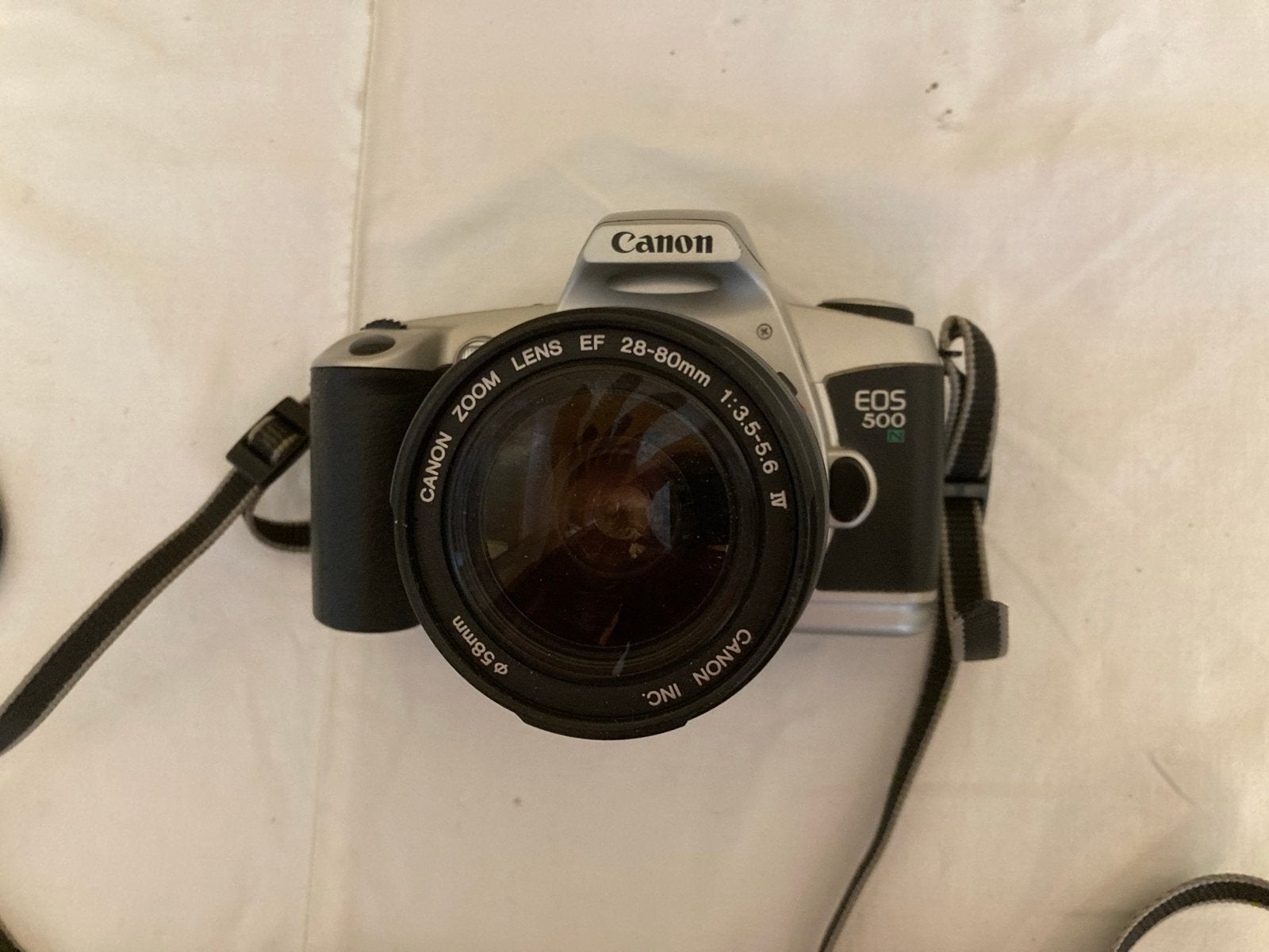 Canon EOS 500 spiegelreflexcamera met 28-80mm lens, Ophalen, Gebruikt, Spiegelreflex, Canon