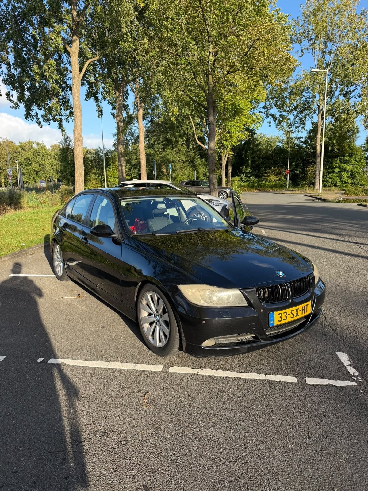 BMW 325i E90 2.5 6-cilinder Automaat – M Sportpakket, Automaat, Achterwielaandrijving, Zwart, Zwart