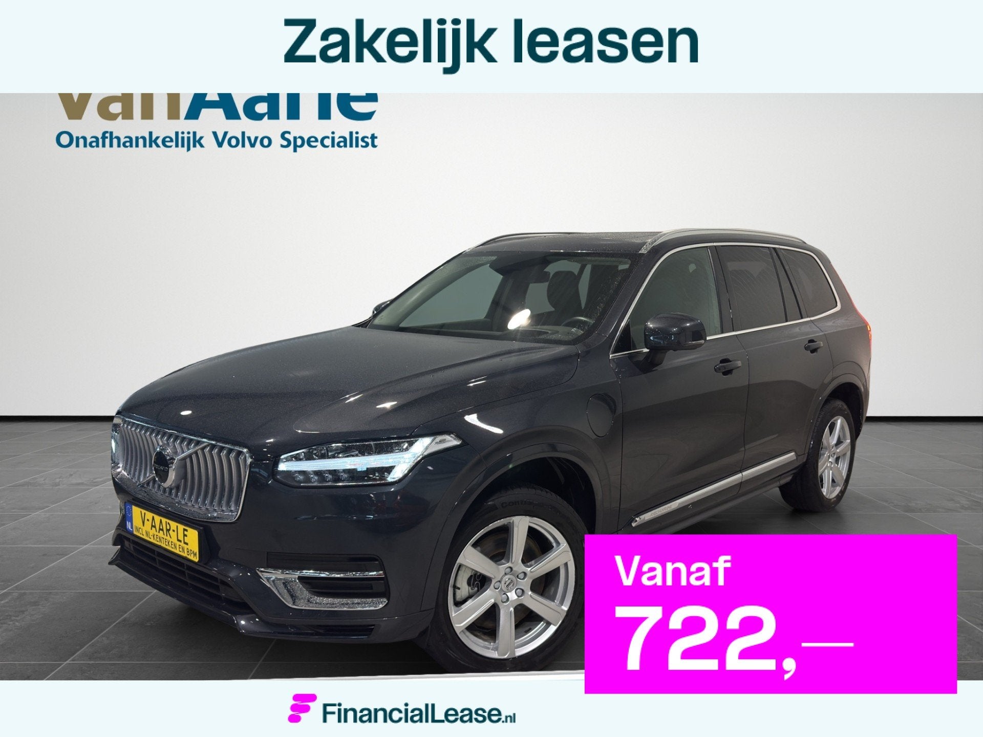 Volvo XC90 T8 Aut. Long Range Inscription ACC 360camera Lede, Zwart, 4 cilinders, 1969 cc, 7 stoelen