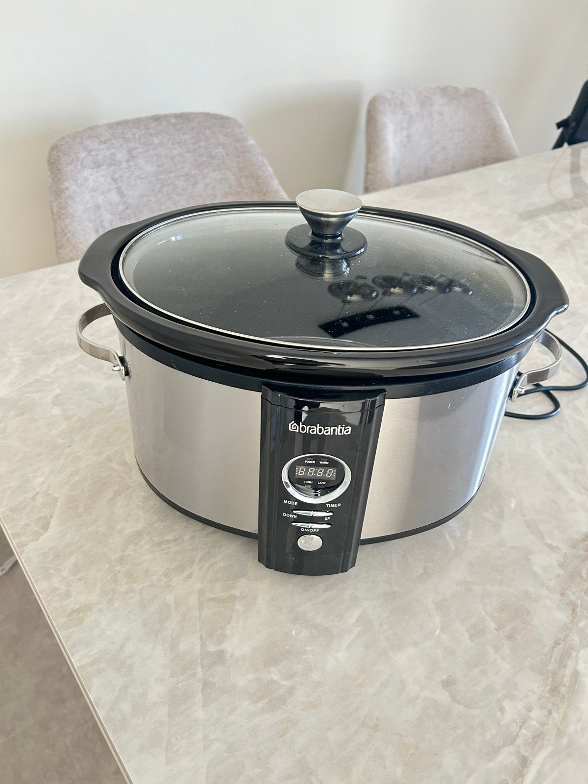 Brabantia Slowcooker en Vulpes Goods Flessensterilisator, Ophalen of Verzenden, Timer, Zo goed als nieuw