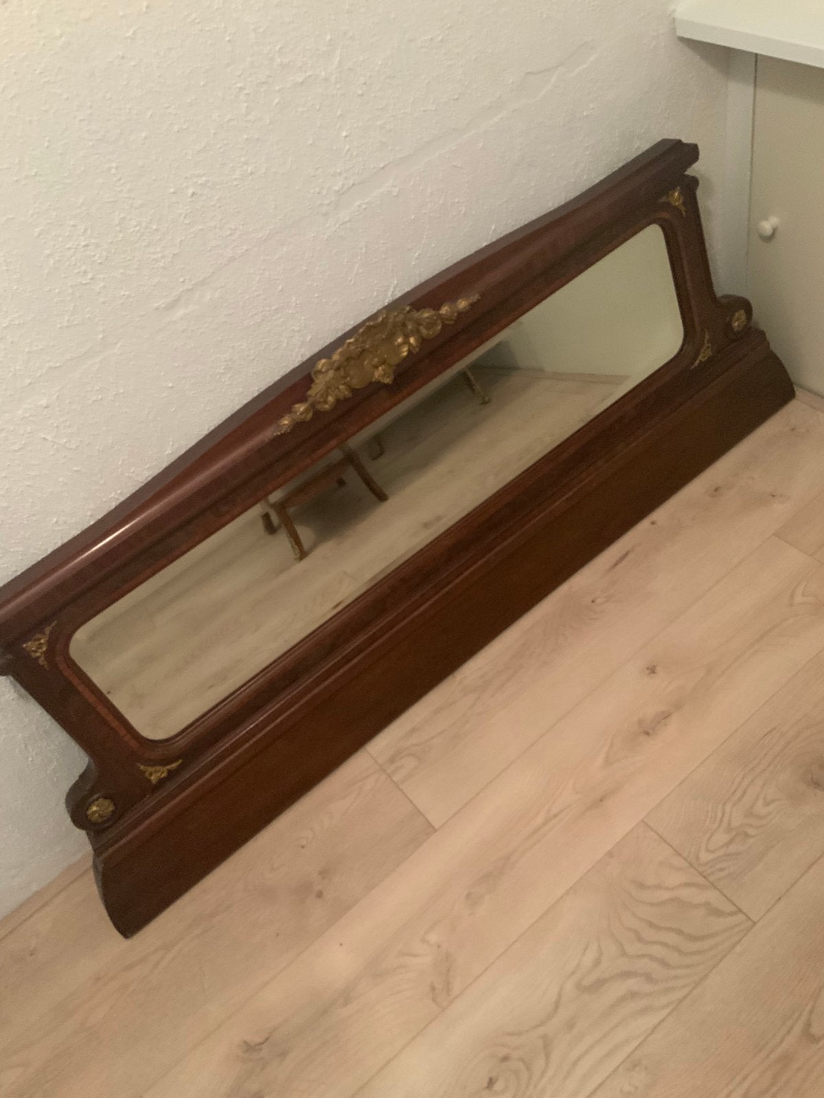 Prachtig antiek hout paneel met vuurverguld beslag ., Ophalen of Verzenden