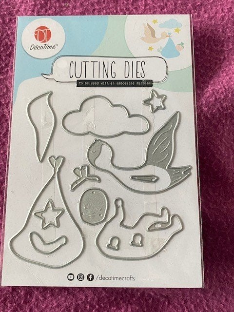 snijmal decotime ooievaar met baby, Hobby en Vrije tijd, Ophalen of Verzenden, Nieuw, Kind, Pons of Mal