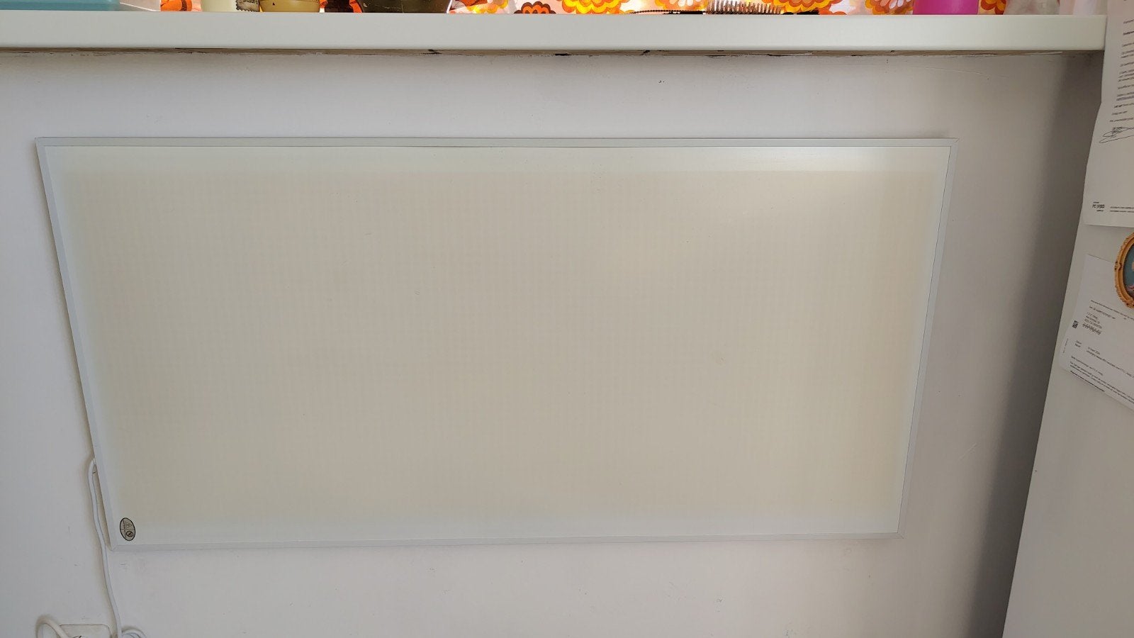 Infrarood paneel 1000W + thermostaatklok, Ophalen, 30 tot 80 cm, Gebruikt, Overige typen