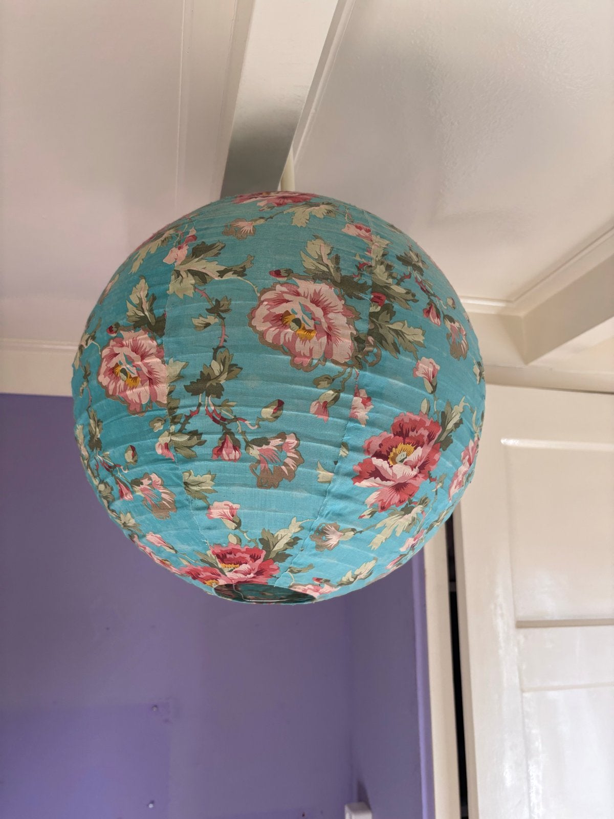 Bloemen papieren lampion - Oosters design, Huis en Inrichting, Ophalen, Gebruikt, Textiel, Overige fittingen
