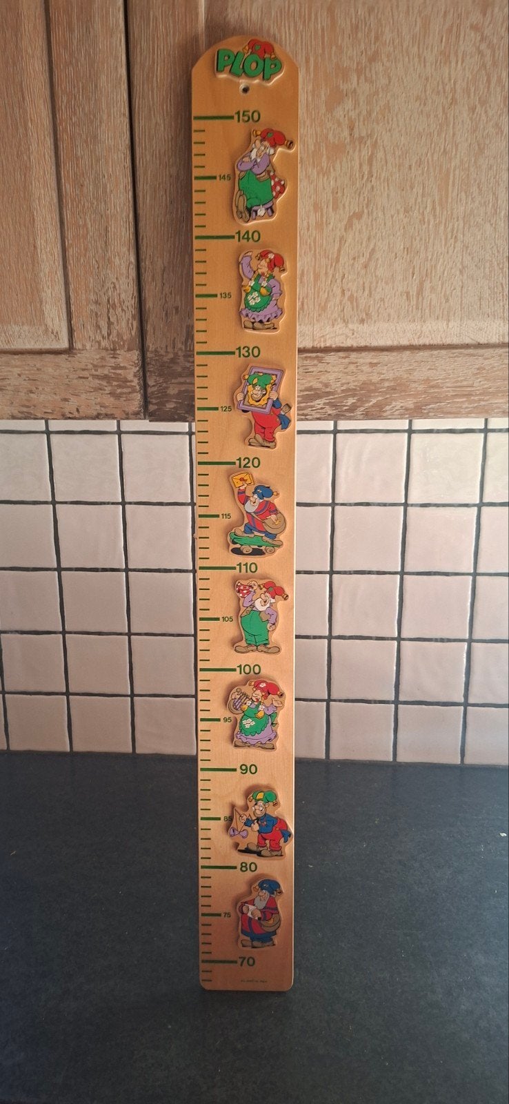 Kabouter Plop groeimeter - Houten meetlat voor kinderen, Ophalen, Zo goed als nieuw, Jongen of Meisje